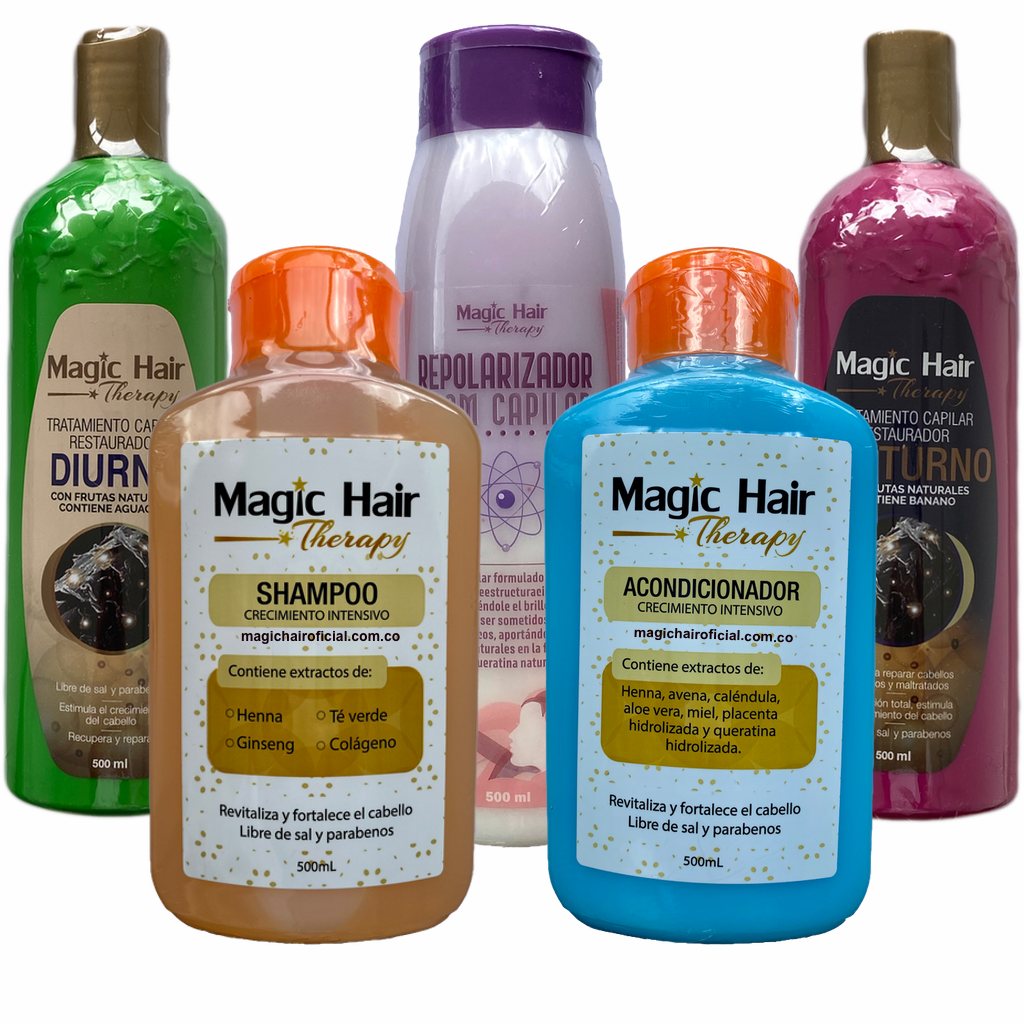 Magic Hair Kit Crecimiento intesivo shampoo y acondicionador cabello n